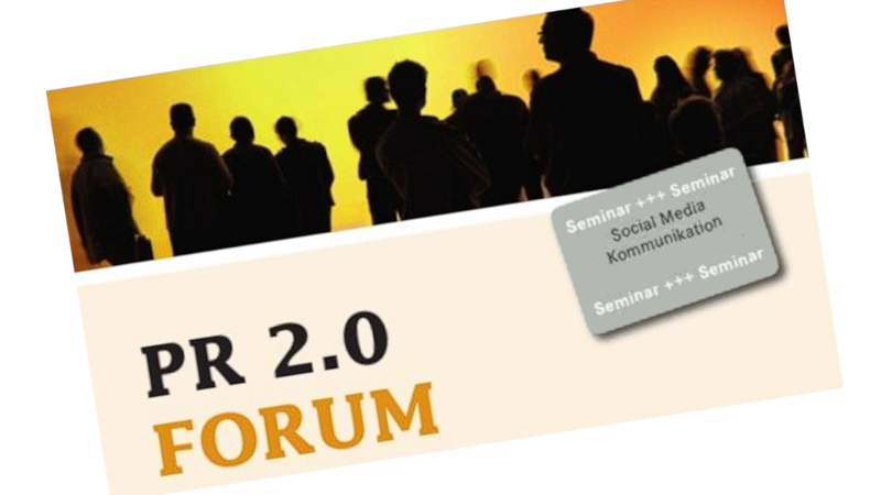 PR 2.0 FORUM 006: Aufmerksamkeit im Social Overflow schaffen